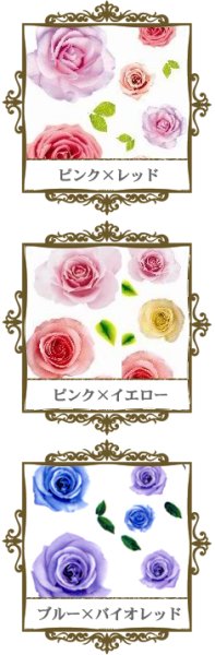 画像2: 【メール便OK】【ローズ】ネイルシール ウォーターシール オリジナル ネイルレシピ (2)